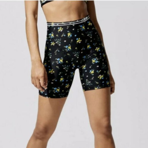 Adam Selman Pants - Adam Selman Biker Shorts Sz XL-XXL French cut Running Training Gym Floral Black